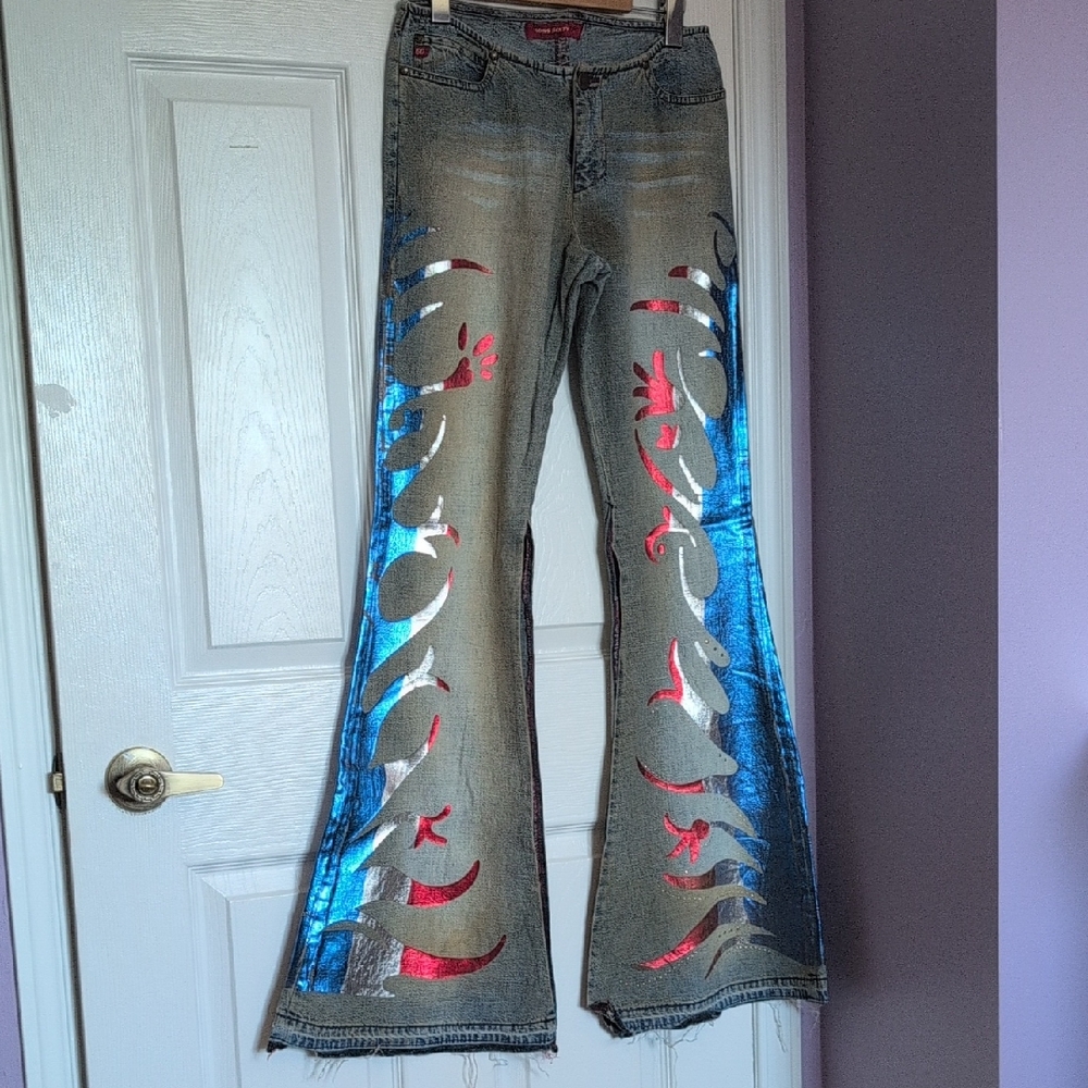 EUC s.27 Miss Sixty Denim Jeans with Red Stitching